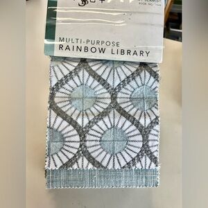 STOUT Sample Fabric Book. Disc. Patterns. Geometric Patterned Fabric Swatches.